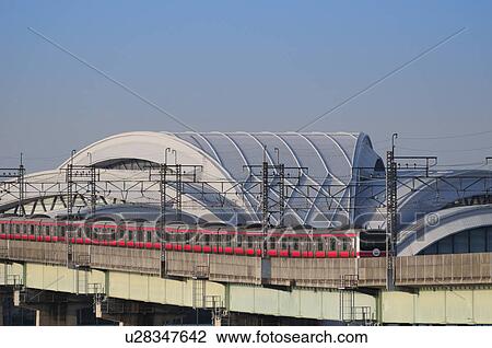 Tatsumi Keiyo Line Near Swimming Hall View Large Photo Image Stock Image - Tatsumi Keiyo Line Near Swimming Hall. Fotosearch