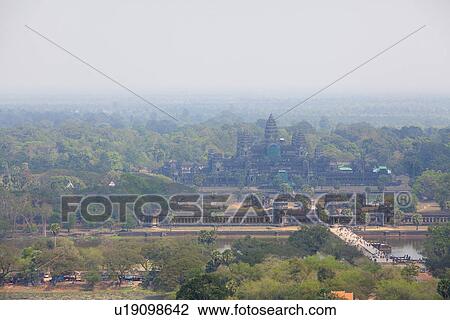 Stock Image - Temple at Siem-Reap. Fotosearch