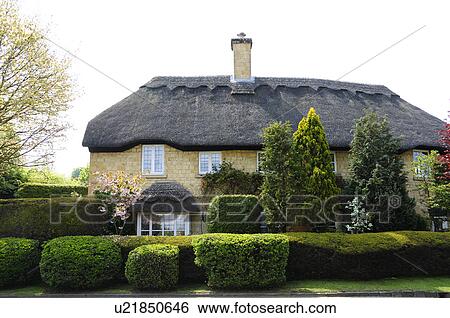 Thatched House View Large Photo Image Stock Photograph - Thatched House. Fotosearch