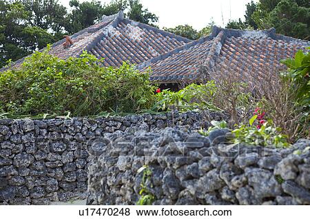 Stock Photo - Tiled Roofs of Houses. Fotosearch
