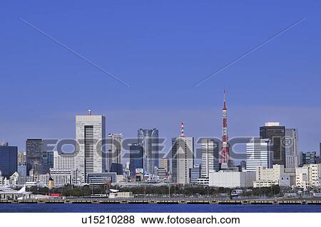 Stock Photo - Tokyo Seen From Toyosu. Fotosearch