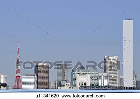 Tokyo Skyline With Tokyo Tower View Large Photo Image Stock Image - Tokyo Skyline With Tokyo Tower. Fotosearch