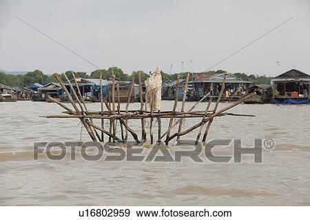 Tonle Sap Village View Large Photo Image Stock Photo - Tonle Sap Village. Fotosearch