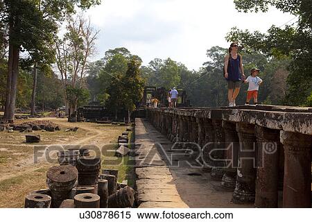 Tourists Walking at Baphuon Temple View Large Photo Image Stock Photography - Tourists Walking at Baphuon Temple. Fotosearch