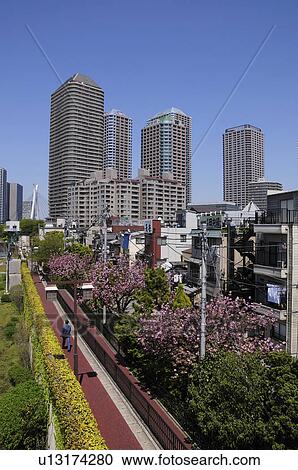 Tsukushima Skyline View Large Photo Image Stock Image - Tsukushima Skyline. Fotosearch