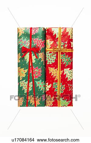 Two Christmas Presents View Large Photo Image Picture - Two Christmas Presents. Fotosearch