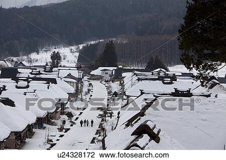 Village in Winter View Large Photo Image Stock Image - Village in Winter. Fotosearch
