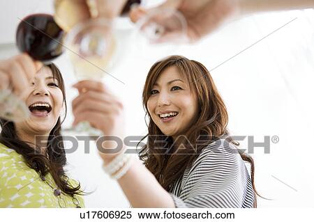 Women Toasting with Wine View Large Photo Image Stock Photography - Women Toasting with Wine. Fotosearch