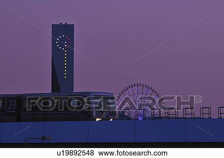 Stock Photo - Yurikamome at Night. Fotosearch