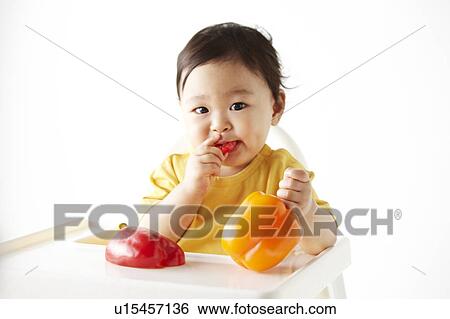 Baby Boy Eating Food View Large Photo Image Stock Photograph - Baby Boy Eating Food. Fotosearch