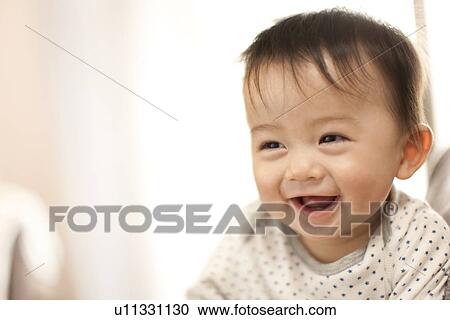 Baby Boy Smiling View Large Photo Image Stock Image - Baby Boy Smiling. Fotosearch