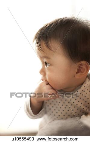 Baby Boy Sucking Thumb View Large Photo Image Stock Image - Baby Boy Sucking Thumb. Fotosearch