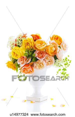 Picture - Bunch of Yellow and Orange Flowers. Fotosearch