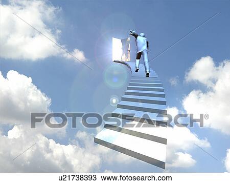 Business climbing up the stairs, digitally generated image View Large Photo Image Stock Image - Business climbing up the stairs, digitally generated image. Fotosearch