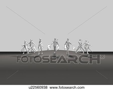 Businessman walking into different directions from a dome, digitally generated image View Large Photo Image Stock Photo - Businessman walking into different directions from a dome, digitally generated image. Fotosearch