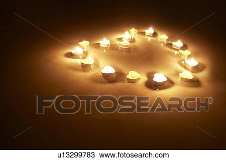 Candles in Heart Shape View Large Photo Image Stock Image - Candles in Heart Shape. Fotosearch