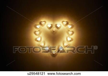 Candles in Love Heart Shape View Large Photo Image Stock Image - Candles in Love Heart Shape. Fotosearch