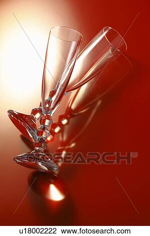 Stock Image - Champagne Flutes. Fotosearch
