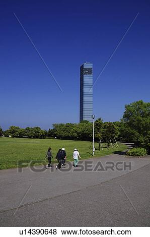 Stock Photo - Chiba port tower, Chiba Prefecture, Japan. Fotosearch
