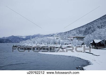 Chuzenji Lake in Winter View Large Photo Image Stock Image - Chuzenji Lake in Winter. Fotosearch