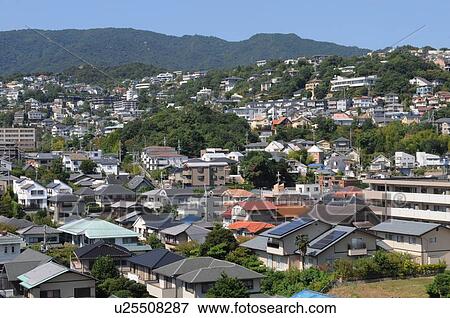 Stock Photo - Cityscape, Nishinomiya city, Hyogo Prefecture, Japan. Fotosearch