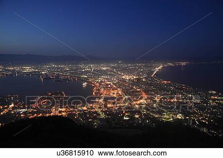 Cityscape of Hakodate city at night, Hokkaido Prefecture, Japan View Large Photo Image Stock Image - Cityscape of Hakodate city at night, Hokkaido Prefecture, Japan. Fotosearch
