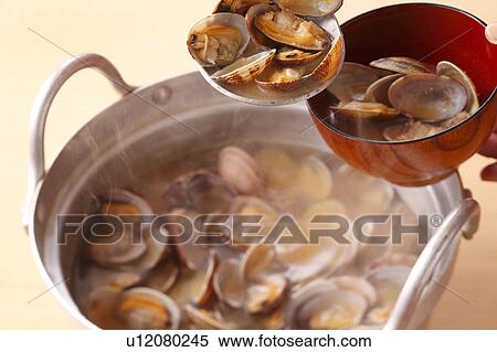 Stock Photography - Clam Miso Soup. Fotosearch