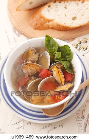Clam Soup View Large Photo Image Stock Photo - Clam Soup. Fotosearch