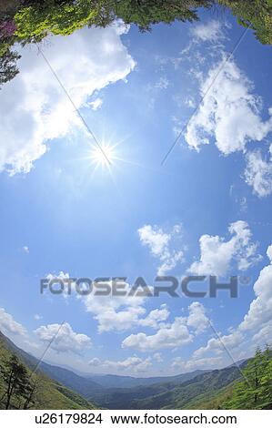 Clouds in Sky, Fish-eye lens View Large Photo Image Picture - Clouds in Sky, Fish-eye lens. Fotosearch
