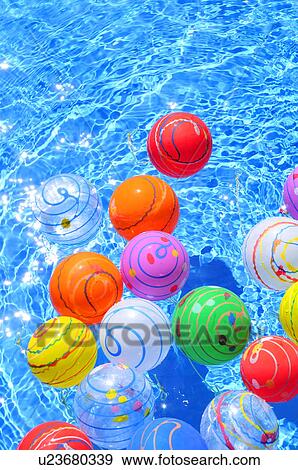 Colorful Balloons Floating on Water View Large Photo Image Stock Photo - Colorful Balloons Floating on Water. Fotosearch