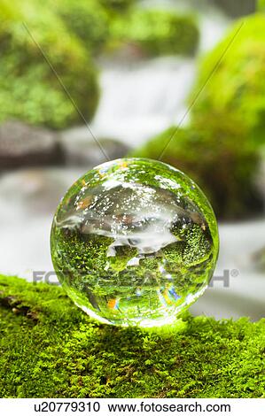 Crystal Ball on Moss View Large Photo Image Stock Image - Crystal Ball on Moss. Fotosearch