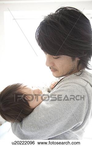 Father Looking at Sleeping Baby View Large Photo Image Stock Photograph - Father Looking at Sleeping Baby. Fotosearch