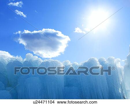 Frozen waterfall, Yamanashi Prefecture, Honshu, Japan View Large Photo Image Picture - Frozen waterfall, Yamanashi Prefecture, Honshu, Japan. Fotosearch