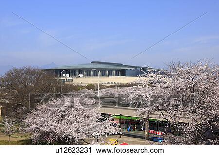 Stock Image - Green Dome Maebashi. Fotosearch