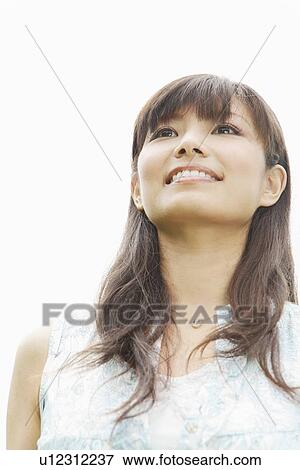 Happy Young Woman View Large Photo Image Stock Photo - Happy Young Woman. Fotosearch