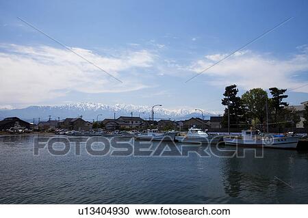 Harbour and Mountain Range in Background View Large Photo Image Stock Image - Harbour and Mountain Range in Background. Fotosearch