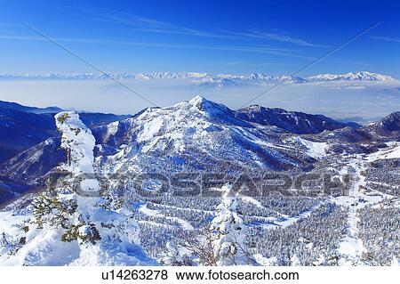 Hida mountains in winter, Nagano Prefecture, Honshu, Japan View Large Photo Image Stock Photo - Hida mountains in winter, Nagano Prefecture, Honshu, Japan. Fotosearch