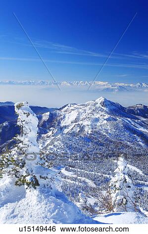 Hida mountains in winter, Nagano Prefecture, Honshu, Japan View Large Photo Image Stock Photograph - Hida mountains in winter, Nagano Prefecture, Honshu, Japan. Fotosearch