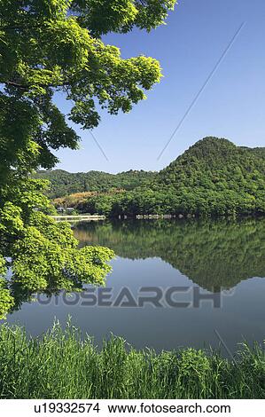 Hirosawano-ike Pond View Large Photo Image Picture - Hirosawano-ike Pond. Fotosearch