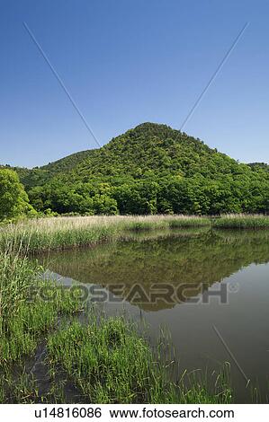 Stock Photograph - Hirosawano-ike Pond. Fotosearch