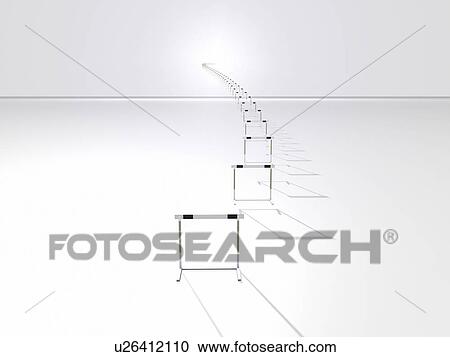 Hurdles in a row, digitally generated image View Large Photo Image Stock Image - Hurdles in a row, digitally generated image. Fotosearch