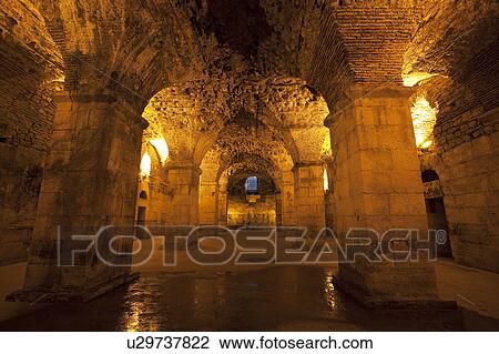 Interior of Diocletian Royal Palace View Large Photo Image Stock Image - Interior of Diocletian Royal Palace. Fotosearch