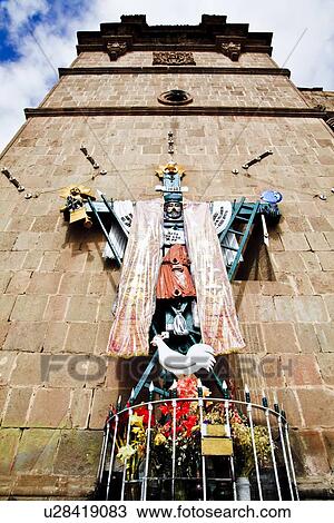 Stock Image - Jesus on cross, Peru, Latin America. Fotosearch