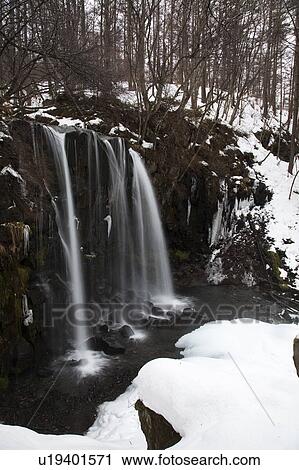 Stock Image - Karasawa Falls in Winter. Fotosearch