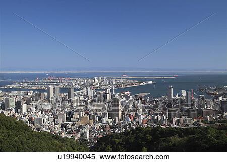 Kobe City View Large Photo Image Stock Photography - Kobe City. Fotosearch