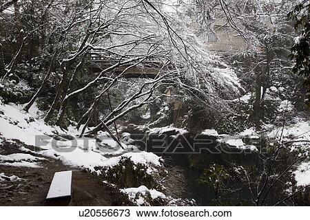 Korogi Bridge in Winter View Large Photo Image Stock Image - Korogi Bridge in Winter. Fotosearch