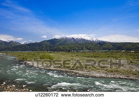 Kurobe River and Mount Asahidake View Large Photo Image Stock Image - Kurobe River and Mount Asahidake. Fotosearch