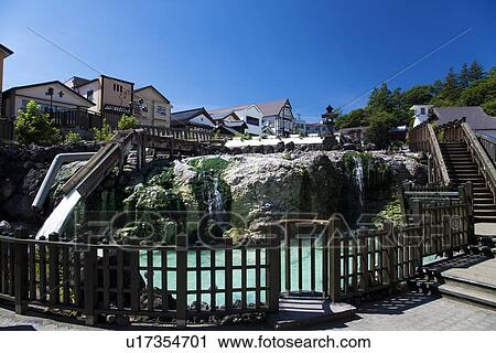 Kusatsu Hot Spring View Large Photo Image Stock Image - Kusatsu Hot Spring. Fotosearch