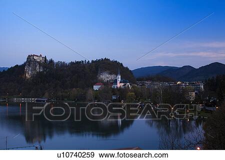Lake Bled and Castle View Large Photo Image Stock Photo - Lake Bled and Castle. Fotosearch