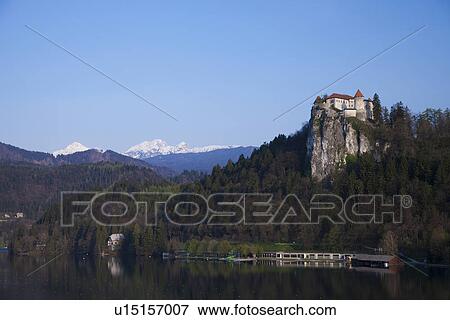 Stock Photo - Lake Bled and Castle. Fotosearch